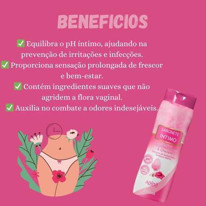 Imagem de Kit 3 Sabonetes Íntimo Pele Macia Com Higiene Delicada 600ml