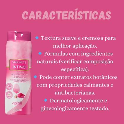 Imagem de Kit 3 Sabonetes Íntimo Pele Macia Com Higiene Delicada 600ml