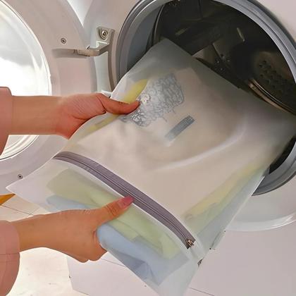 Imagem de Kit 3 Saco de Lavanderia e Armazenamento Poliéster com Zíper