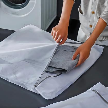 Imagem de Kit 3 Saco de Lavanderia e Armazenamento Poliéster com Zíper