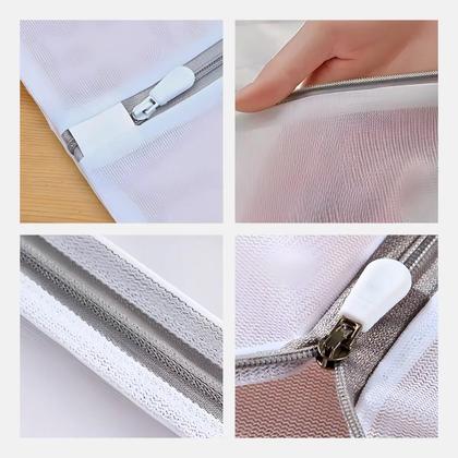 Imagem de Kit 3 Saco de Lavanderia e Armazenamento Poliéster com Zíper