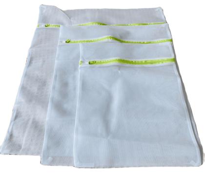 Imagem de Kit 3 Saco De Lavar Roupa Evita Bolinhas Com Zíper P-30x40 Cm  M-40x50 Cm  G- 50x60 Cm Top