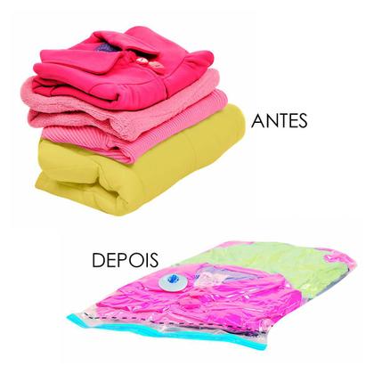 Kit 3 Saco para Armazenagem a Vácuo Vac Bag Impermeável Para Closet 45 x 65 cm Médio - Ordene Imagem de Kit 3 Saco para Armazenagem a Vácuo Vac Bag Impermeável Para Closet 45 x 65 cm Médio