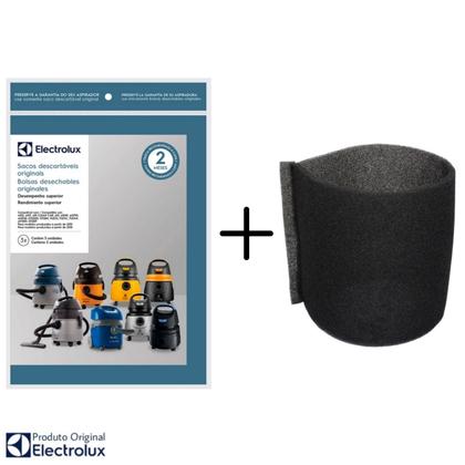 Imagem de Kit 3 Sacos Aspirador de Pó Electrolux Original + Filtro - Acqua Power 10 AQP10 (CSE10)