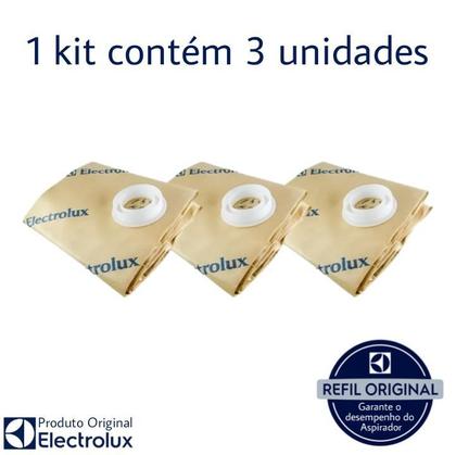 Imagem de Kit 3 Sacos Aspirador de Pó Electrolux Original - GT20P (CSE10)