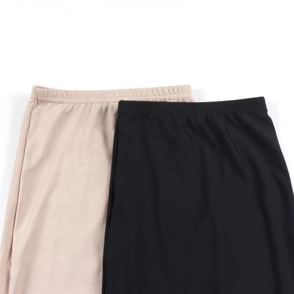 Imagem de Kit 3 Saia Anágua Saiote comprido Feminino Com Barra Renda  Bege Preto Atacado