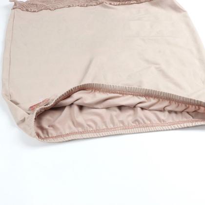 Imagem de Kit 3 Saia Anágua Saiote comprido Feminino Com Barra Renda  Bege Preto Atacado