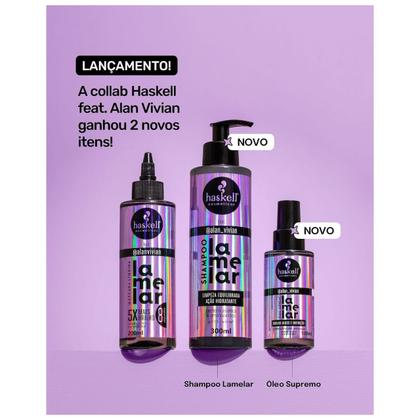 Imagem de Kit 3 Shampoo Lamelar feat Alan Vivian 300ml Haskell