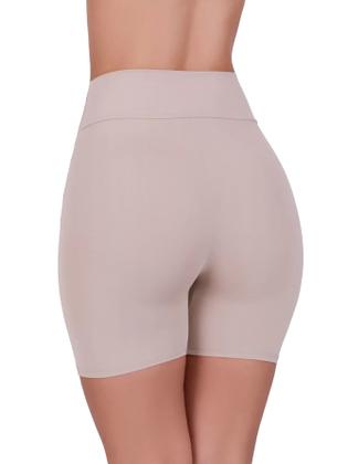 Imagem de Kit 3 Short Anágua Poliamida Conforto Cós Duplo Segunda Pele Feminino Bermuda Moda íntima Lingerie
