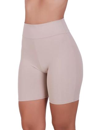 Imagem de Kit 3 Short Anágua Poliamida Conforto Cós Duplo Segunda Pele Feminino Bermuda Moda íntima Lingerie