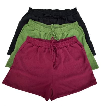 Imagem de Kit 3 short elastico feminino duna plus