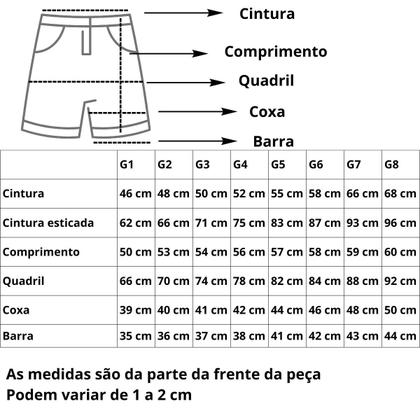 Imagem de Kit 3 Short Masculino Bermuda Tamanho Grande Plus Size