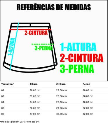 Imagem de Kit 3 Short Saia Infantil Helanca Verde Bandeira