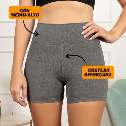 Imagem de KIT 3 Shorts feminino academia liso Bermudinha malhar cintura POR favor MANDA TAMANHO NO CHAT