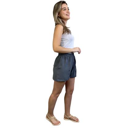 Imagem de Kit 3 Shorts Feminino Duna com Cordão Confortável e Estiloso Cós Elástico
