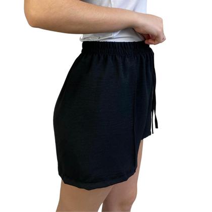 Imagem de Kit 3 Shorts Feminino Duna Cós Elástico Cordão Fake Casual Macio Moda Verão