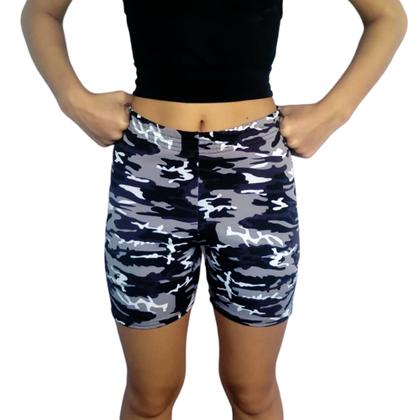 Imagem de Kit 3 Shorts Femininos Meia Coxa Justos Elástico Estampas Sortidas Suplex PP ao Plus Size
