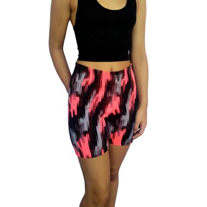 Imagem de Kit 3 Shorts Femininos Meia Coxa Justos Elástico Estampas Sortidas Suplex PP ao Plus Size