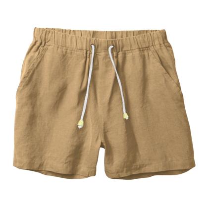 Imagem de Kit 3 Shorts Linho Masculina Com Cordão Bermuda Casual Verão