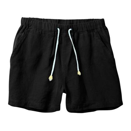 Imagem de Kit 3 Shorts Linho Masculina Com Cordão Bermuda Casual Verão