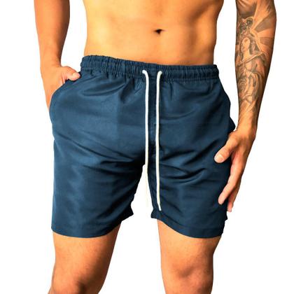 Imagem de Kit 3 Shorts Masculino Bermuda Mauricinho Liso Básico Tactel