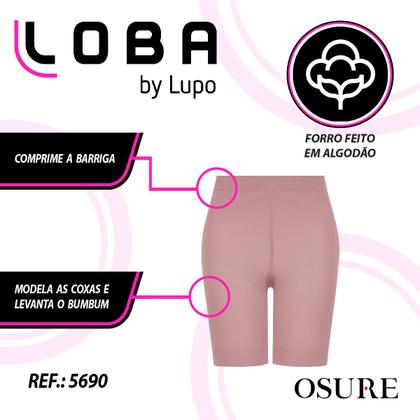 Imagem de Kit 3 Shorts Modelador Lupo Cinta Abdominal Diminui Barriga Levanta Bumbum Bermuda Emagrecedora Calcinha Sinta