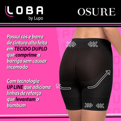 Imagem de Kit 3 Shorts Modelador Lupo Cinta Abdominal Diminui Barriga Levanta Bumbum Bermuda Emagrecedora Calcinha Sinta