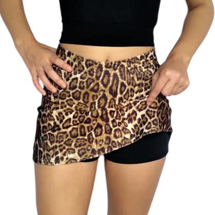 Imagem de Kit 3 Shorts Saias Femininos Soltinhos Elástico Estampas Sortidas Suplex PP ao Plus Size