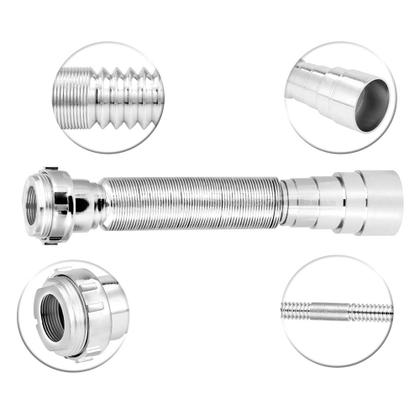 Imagem de Kit 3 Sifão Sanfonado/extensivo Universal Abs Cromado