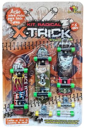 Imagem de Kit 3 Skate Radical De Dedo Fingerboard - Art Brink