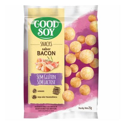 Imagem de Kit 3 snack natural de bacon 25g goodsoy sem gluten e sem lactose