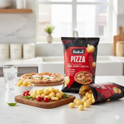 Imagem de Kit 3 snacks pizza 100% vegetal sem glut e leite 35g belive