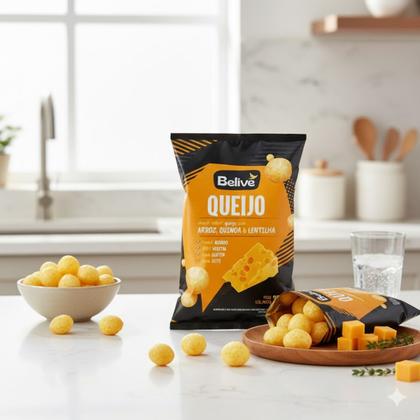 Imagem de Kit 3 snacks queijo 100% vegetal sem glut e leite 35g belive