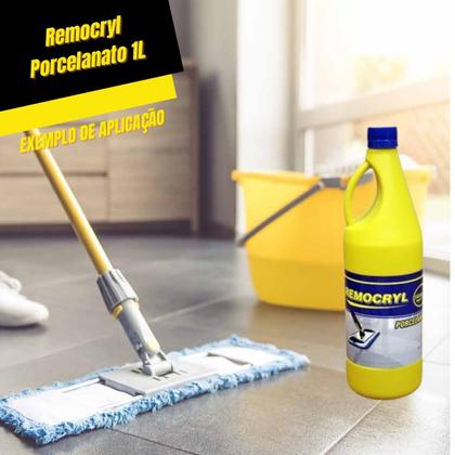 Imagem de Kit 3 Solução de Limpeza para Porcelanato Remocryl 1Lt