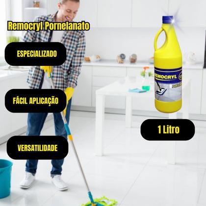 Imagem de Kit 3 Solução de Limpeza para Porcelanato Remocryl 1Lt