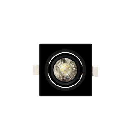 Kit 3 Spot Embutir Quadrado Alltop LED MR16 5W 38º Preto - TASCHIBRA Imagem de Kit 3 Spot Embutir Quadrado Alltop LED MR16 5W 38º Preto