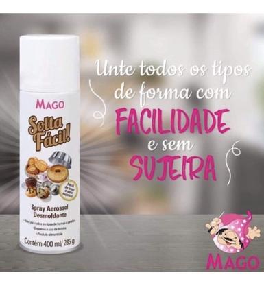 Kit 3 Spray Desmoldante Solta Fácil Antiaderente Mago Leve 3 Imagem de Kit 3 Spray Desmoldante Solta Fácil Antiaderente Mago Leve 3
