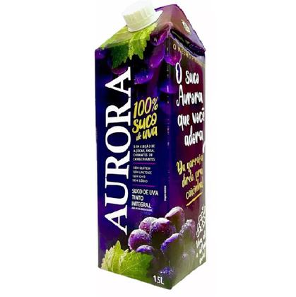 Imagem de Kit 3 Suco De Uva Aurora Tinto Integral Caixa 1,5l Cada