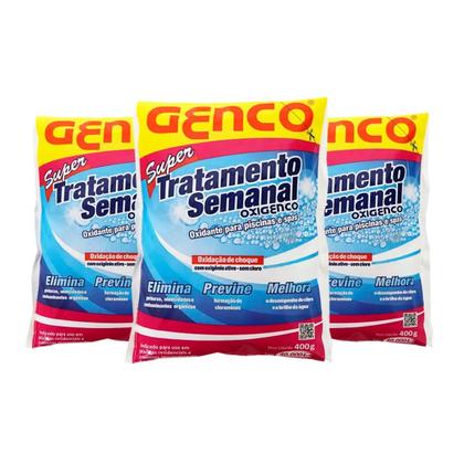 Imagem de KIT 3 Super Tratamento Semanal Genco Para Piscina Oxigenco