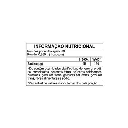 Imagem de Kit 3 Suplemento Alimentar Biotina Com 60 Cápsulas Herbamed