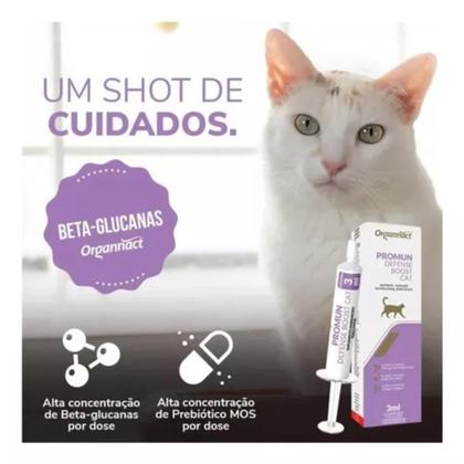 Imagem de KIT 3 Suplemento Promun Defense Boost Cat 3ml - Organnact