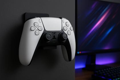 Imagem de Kit 3 Suporte De Parede Controle E Headset E Ideal - Preto