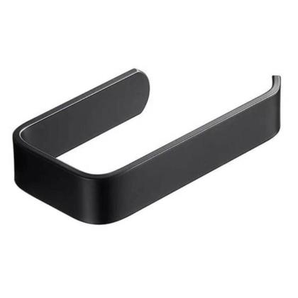 Imagem de kit 3 suporte parede porta Papel Higiênico papeleira acrilico preto