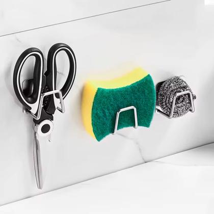 Imagem de Kit 3 Suporte Porta Esponja Bucha Pia Inox Modelo BM-F1538