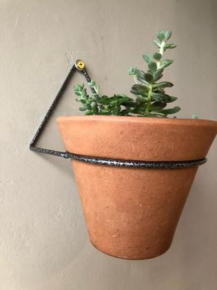 Imagem de Kit 3 Suportes 12cm Anel Redondo Pendurar Vaso Planta Parede