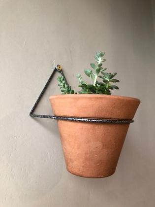 Imagem de Kit 3 Suportes 12cm Anel Redondo Pendurar Vaso Planta Parede