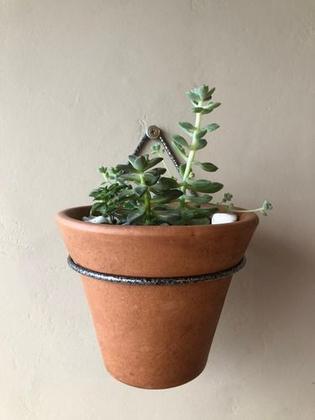 Imagem de Kit 3 Suportes 12cm Anel Redondo Pendurar Vaso Planta Parede