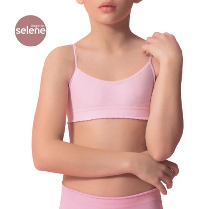 Imagem de Kit 3 Sutiã Infantil Juvenil Feminino Sem Bojo E Sem Costura Para Meninas