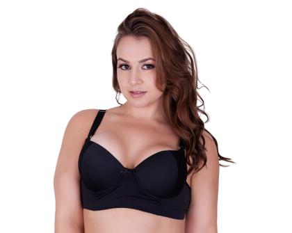 Imagem de Kit 3 Sutiã Reforçado Renda Rendão Soutien Plus Size -c7 KIT 3 RENDÃO VERDE BEGE PRETO