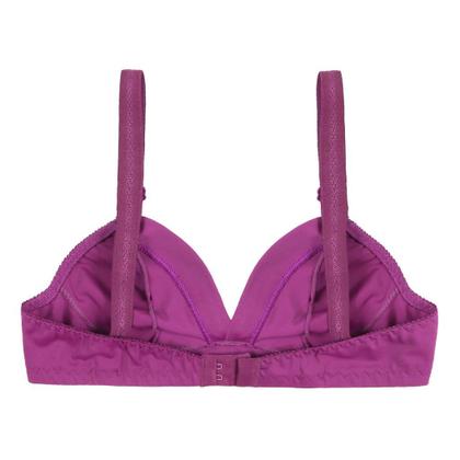 Imagem de Kit 3 Sutiã sem bojo liso alça grossa reforçada confortável plus size básico 